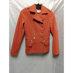 Michael Kors Halloween Orange Jacket Size "P" Petite Rn111818 Ca 45885